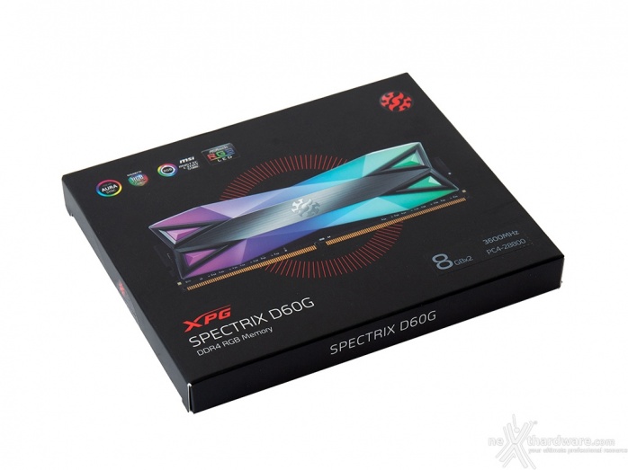 ADATA XPG SPECTRIX D60G 3600MHz 32GB 1. Presentazione delle memorie 2