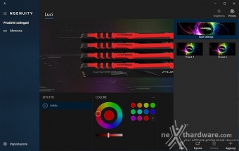 HyperX FURY DDR4 RGB 3466MHz 32GB 2. Software controllo illuminazione 6