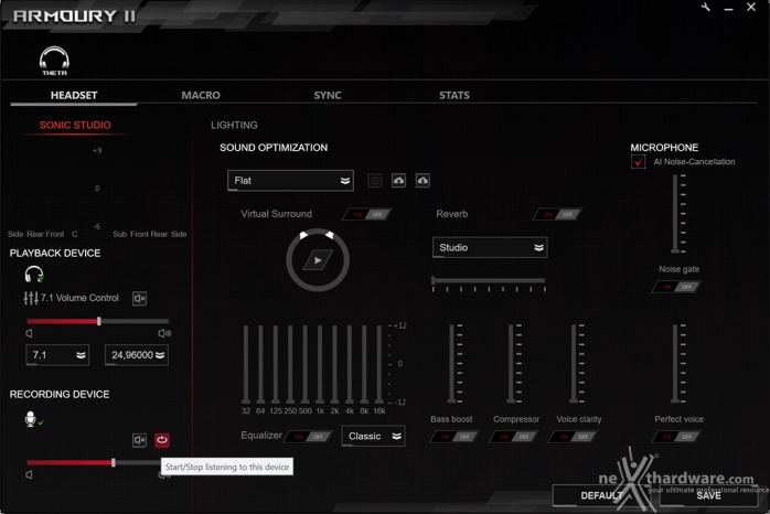 ASUS ROG Theta 7.1 4. Software - Armoury II 3