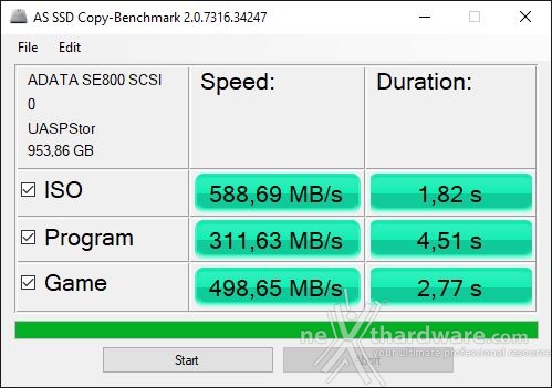 ADATA SE800 6. AS SSD Benchmark 4