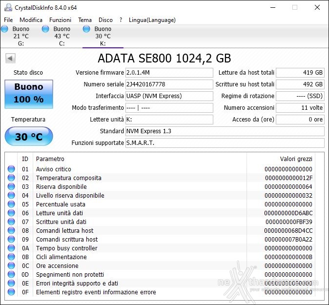 ADATA SE800 3. Firmware e software in dotazione  1