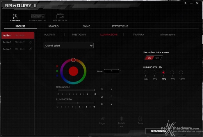 ASUS ROG Chakram 4. Software di gestione - ROG Armoury II 5