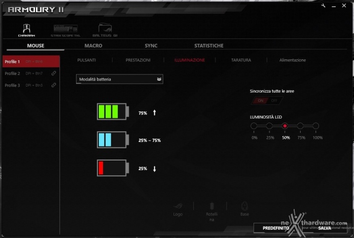 ASUS ROG Chakram 4. Software di gestione - ROG Armoury II 9