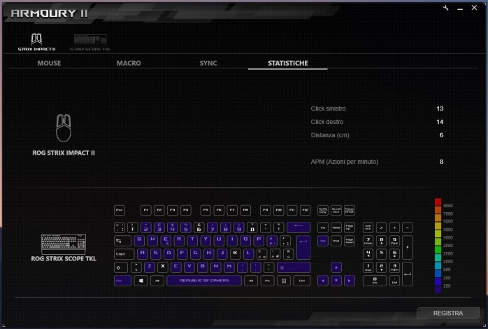 ASUS ROG Strix Scope TKL & Strix Impact II 4. Software di gestione - ROG Armoury II 9