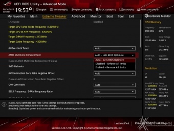 ASUS ROG MAXIMUS XII APEX 8. UEFI BIOS - Extreme Tweaker 3