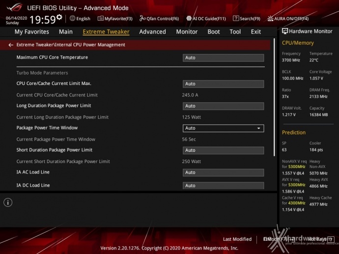 ASUS ROG MAXIMUS XII APEX 8. UEFI BIOS - Extreme Tweaker 15