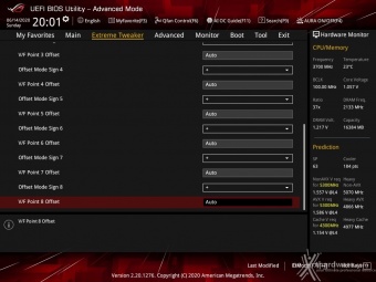 ASUS ROG MAXIMUS XII APEX 8. UEFI BIOS - Extreme Tweaker 19