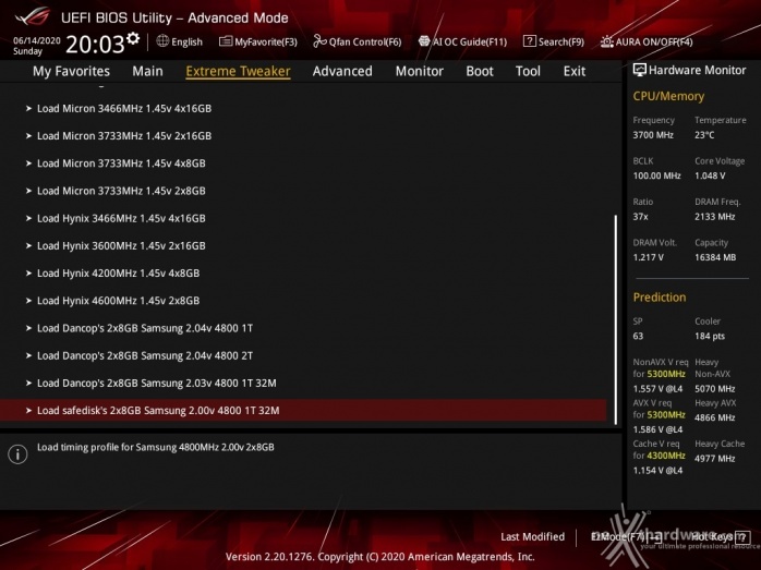 ASUS ROG MAXIMUS XII APEX 8. UEFI BIOS - Extreme Tweaker 34