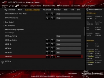 ASUS ROG MAXIMUS XII APEX 8. UEFI BIOS - Extreme Tweaker 29