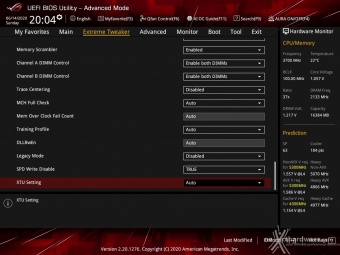 ASUS ROG MAXIMUS XII APEX 8. UEFI BIOS - Extreme Tweaker 31