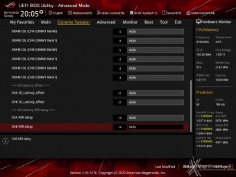 ASUS ROG MAXIMUS XII APEX 8. UEFI BIOS - Extreme Tweaker 33