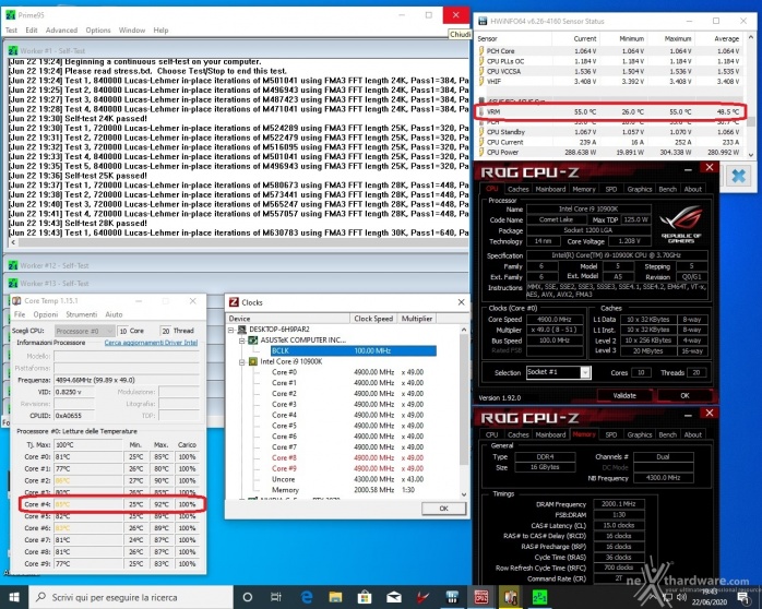 ASUS ROG MAXIMUS XII APEX 15. Overclock & Temperature 9