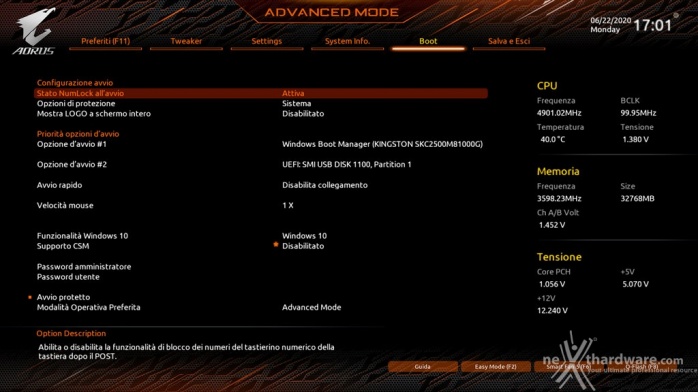 GIGABYTE Z490 AORUS XTREME 7. UEFI BIOS  -  Impostazioni generali 9