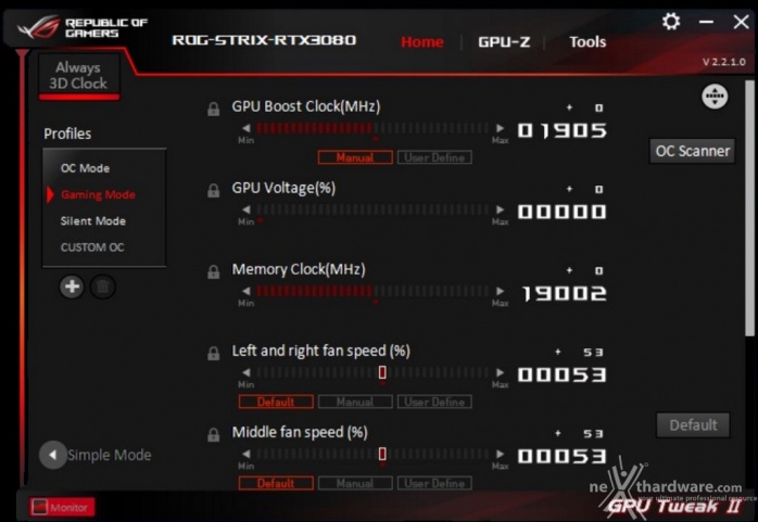 ASUS ROG STRIX GeForce RTX 3080 OC 14. Overclock 2