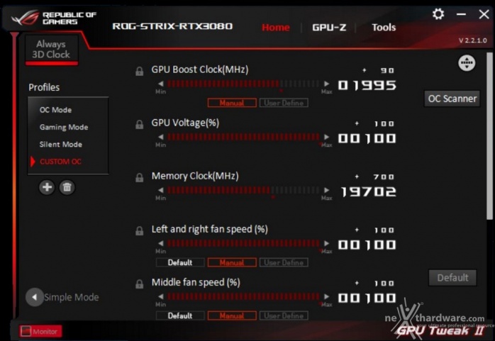 ASUS ROG STRIX GeForce RTX 3080 OC 14. Overclock 3