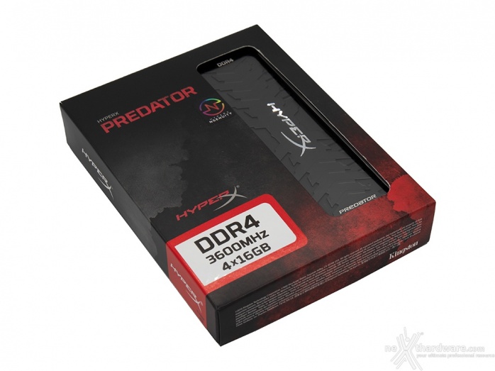 HyperX Predator RGB 3600MHz C17 64GB 1. Presentazione delle memorie 1