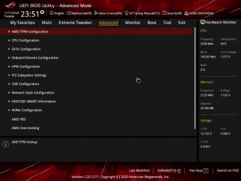 ASUS ROG Crosshair VIII Dark Hero 7. UEFI BIOS  -  Impostazioni generali 7