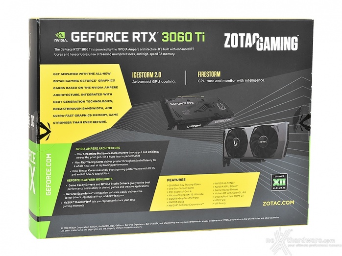 ZOTAC GeForce RTX 3060 Ti Twin Edge OC 1. Packaging & Bundle 2