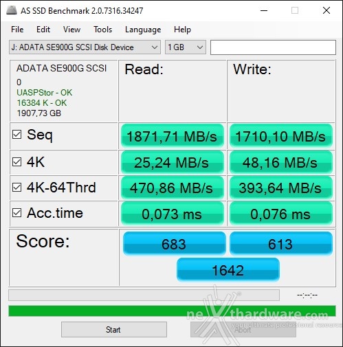 ADATA SE900G 2TB 6. AS SSD Benchmark 3