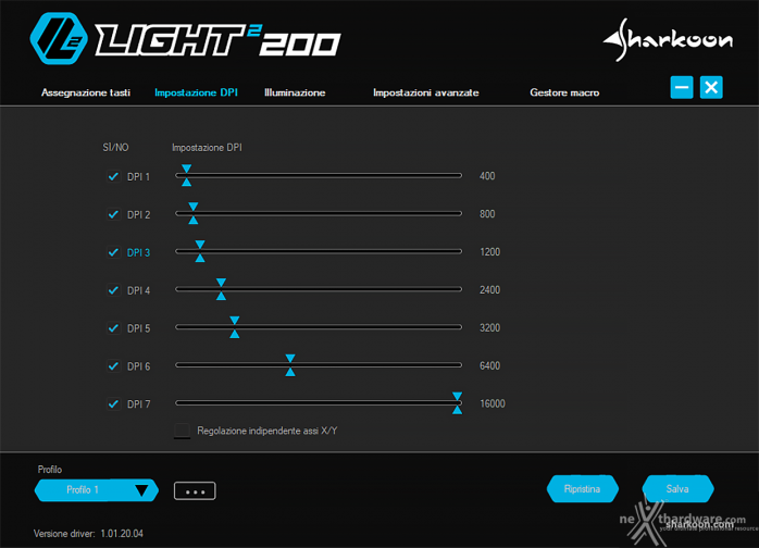 Sharkoon PureWriter RGB & Light² 200 6. Software di gestione 3