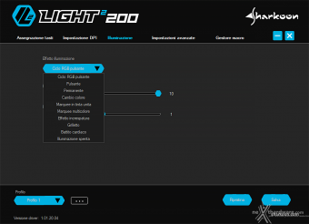 Sharkoon PureWriter RGB & Light² 200 6. Software di gestione 4