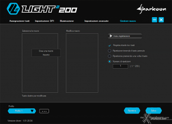 Sharkoon PureWriter RGB & Light² 200 6. Software di gestione 8