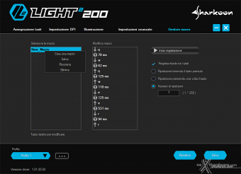 Sharkoon PureWriter RGB & Light² 200 6. Software di gestione 10