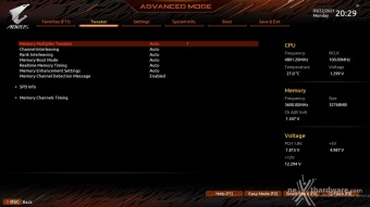 GIGABYTE Z590 AORUS MASTER 8. UEFI BIOS - Tweaker 12