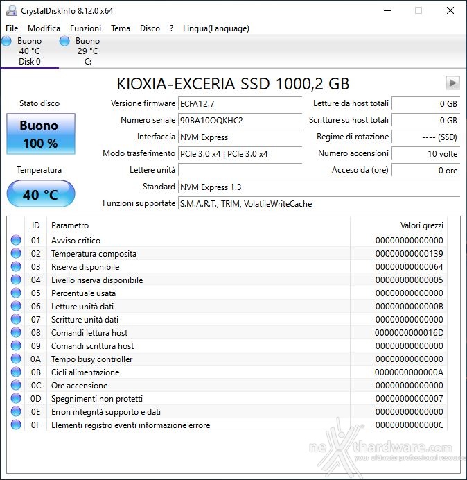 KIOXIA EXCERIA 1TB | 2. Firmware - TRIM - SSD Utility | Recensione