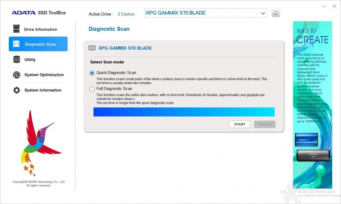 ADATA XPG GAMMIX S70 BLADE 2TB 2. Firmware - TRIM - SSD ToolBox 6