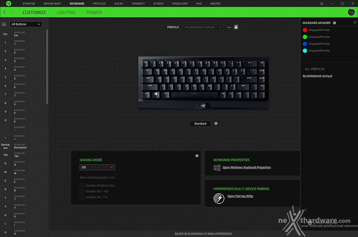 Razer BlackWidow V3 Mini HyperSpeed 4. Razer Synapse 3 3