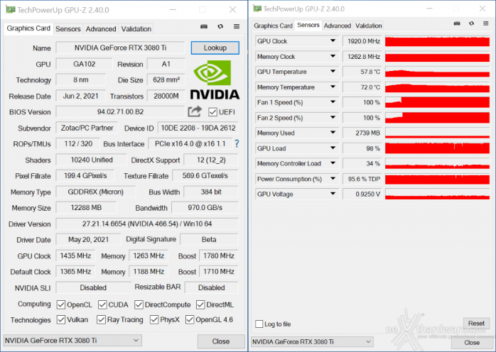 ZOTAC GeForce RTX 3080 Ti AMP Holo 12. Overclock 4