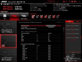 MSI MEG Z590 ACE 8. MSI Click BIOS 5 - Overclock 15