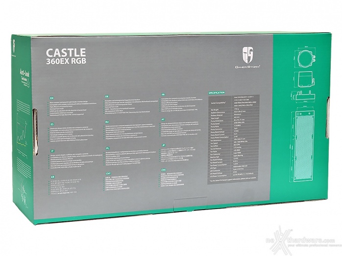 DEEPCOOL CASTLE 360EX RGB 1. Packaging & Bundle 2