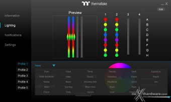 Thermaltake TOUGHRAM XG RGB 4600MHz C19 2. Software controllo illuminazione 5