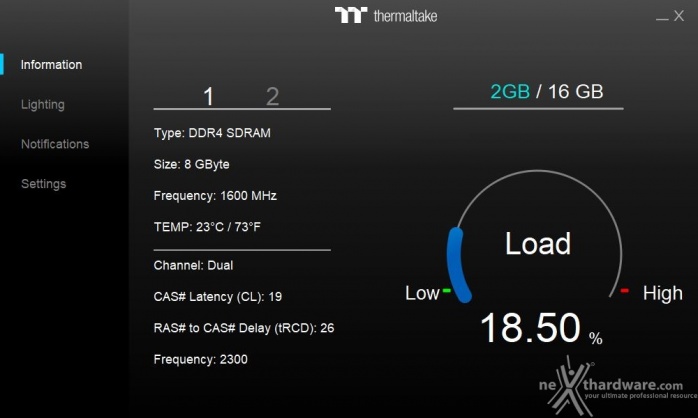 Thermaltake TOUGHRAM XG RGB 4600MHz C19 2. Software controllo illuminazione 6