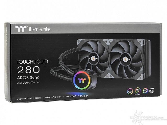 Thermaltake TOUGHLIQUID 280 ARGB Sync 1. Packaging & Bundle 1