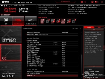 MSI MPG X570S CARBON MAX WIFI 8. MSI Click BIOS 5 - Overclock 2