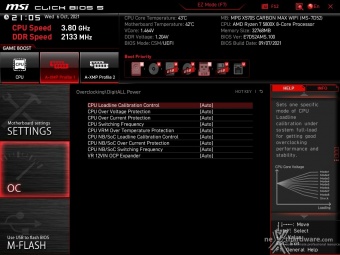 MSI MPG X570S CARBON MAX WIFI 8. MSI Click BIOS 5 - Overclock 7