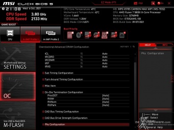 MSI MPG X570S CARBON MAX WIFI 8. MSI Click BIOS 5 - Overclock 15