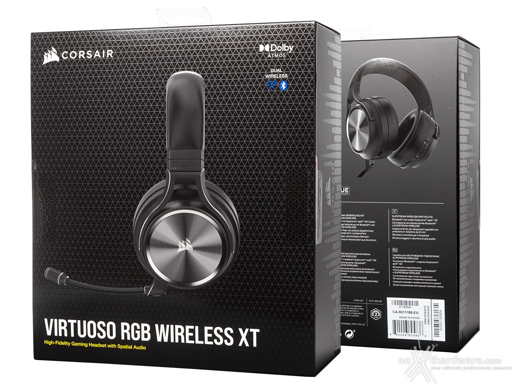 Corsair virtuoso best sale rgb wireless unboxing