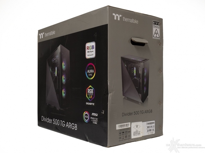 Thermaltake Divider 500 TG ARGB 1. Packaging & Bundle 1