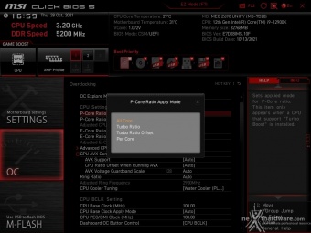 MSI MEG Z690 UNIFY 8. MSI Click BIOS 5 - Overclock 2