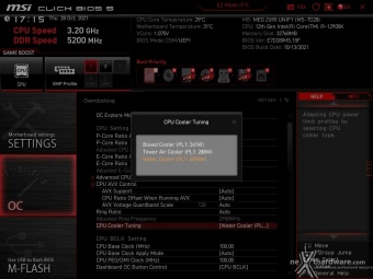 MSI MEG Z690 UNIFY 8. MSI Click BIOS 5 - Overclock 4