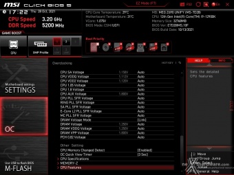 MSI MEG Z690 UNIFY 8. MSI Click BIOS 5 - Overclock 12