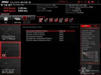 MSI MEG Z690 UNIFY 8. MSI Click BIOS 5 - Overclock 19