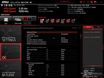 MSI MEG Z690 UNIFY 8. MSI Click BIOS 5 - Overclock 24