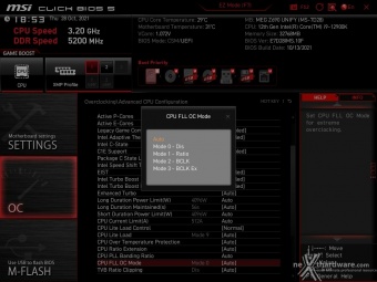 MSI MEG Z690 UNIFY 8. MSI Click BIOS 5 - Overclock 17