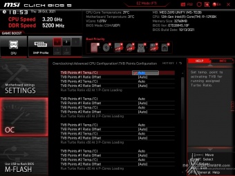 MSI MEG Z690 UNIFY 8. MSI Click BIOS 5 - Overclock 18