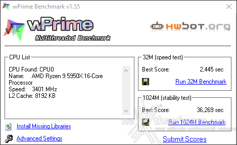 Kingston FURY Renegade DDR4 RGB 3600MHz 32GB 7. SuperPI, WPrime, 7Zip e Geekbench 4 4